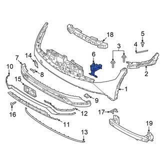 Hyundai OE - Front Left Inner Bumper Cover Bracket