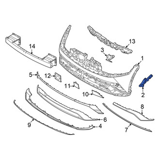 Hyundai OE - Front Right Outer Bumper Cover Bracket