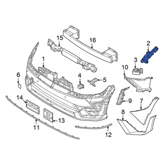Hyundai OE - Front Right Bumper Cover Bracket