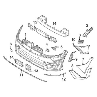 Hyundai OE - Front Bumper & Grille - Bumper & Components