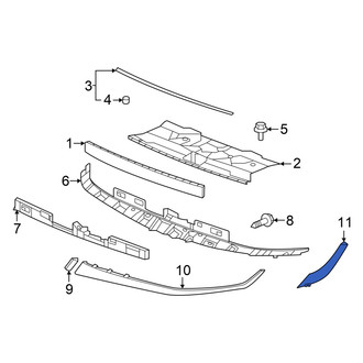 Hyundai OE - Front Right Outer Grille Molding