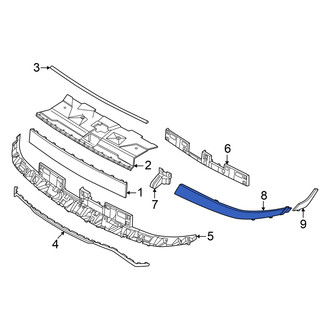 Hyundai OE - Front Left Outer Grille Molding