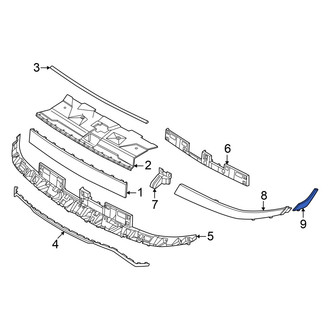 Hyundai OE - Front Right Outer Grille Molding