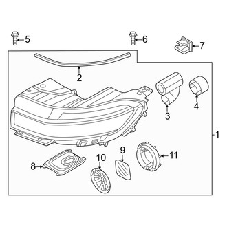 Hyundai OE - Front Lamps - Headlamp Components