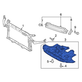 Hyundai OE - Front Radiator Support Splash Shield