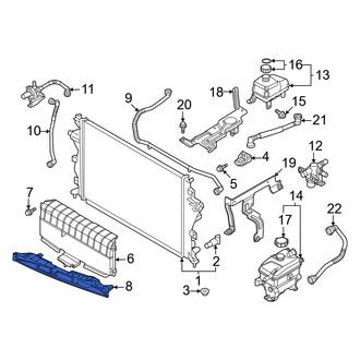 Hyundai OE - Front Radiator Support Air Deflector