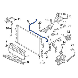 Hyundai OE - Outer Drive Motor Inverter Radiator Hose