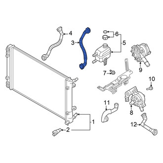 Hyundai OE - Outer Drive Motor Inverter Radiator Hose