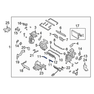 Hyundai OE - Rear Left Upper HVAC Blend Door