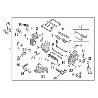Hyundai OE - HVAC Floor Mode Door Actuator