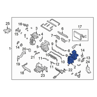 Hyundai OE - Right Upper HVAC Unit Case