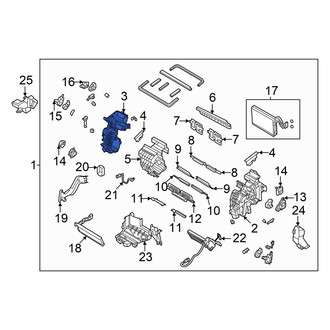 Hyundai OE - Left Upper HVAC Unit Case