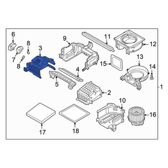 Hyundai OE - Front Left HVAC Air Inlet Housing