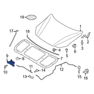 Hyundai OE - Front Hood Latch