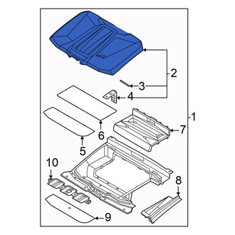 Hyundai OE - Front Trunk Floor Access Cover