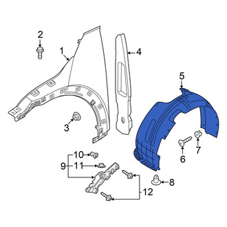 Hyundai OE - Front Left Fender Splash Shield