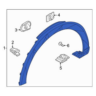 Hyundai OE - Front Left Wheel Arch Molding