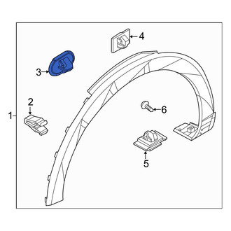 Hyundai OE - Door Molding Clip