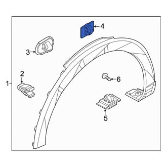 Hyundai OE - Upper Wheel Arch Molding Clip