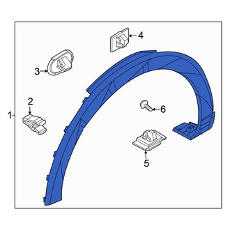 Hyundai OE - Front Right Wheel Arch Molding