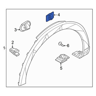 Hyundai OE - Upper Wheel Arch Molding Clip