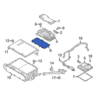 Hyundai OE - Front Drive Motor Inverter Cover Gasket