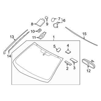 Hyundai OE - Windshield - Reveal Moldings