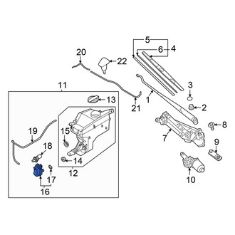 Hyundai OE - Windshield Washer Pump