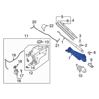 Hyundai OE - Front Wiper Motor
