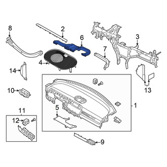 Hyundai OE - Front Center Instrument Panel Air Duct