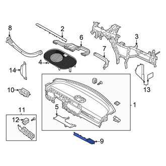 Hyundai OE - Front Right Dashboard Air Vent