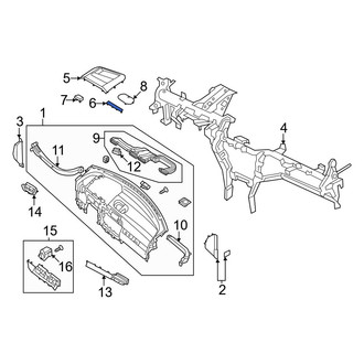 Hyundai OE - Right Instrument Panel Trim Panel