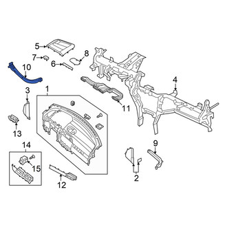 Hyundai OE - Front Left Upper Instrument Panel Air Duct