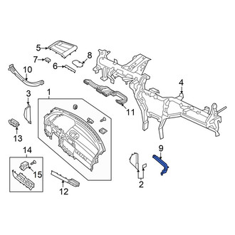Hyundai OE - Front Right Upper Instrument Panel Air Duct