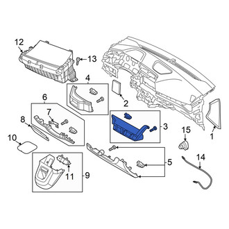 Hyundai OE - Right Upper Instrument Panel Cover