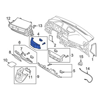 Hyundai OE - Left Upper Instrument Panel Cover