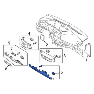 Hyundai OE - Right Instrument Panel Knee Bolster