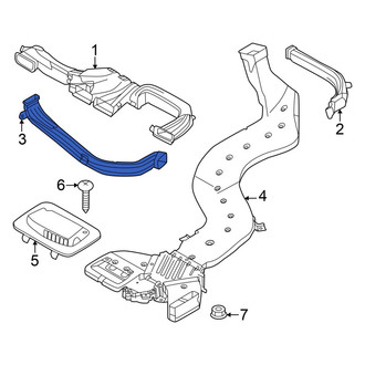 Hyundai OE - Front Left Upper Instrument Panel Air Duct