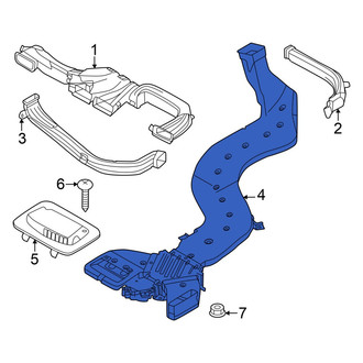 Hyundai OE - Rear Left Instrument Panel Air Duct