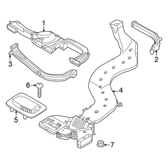 Hyundai OE - Instrument Panel - Ducts (Limited / SE / SE Standard Range / SEL / XRT)