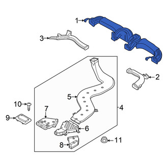Hyundai OE - Front Center Instrument Panel Air Duct