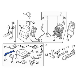Hyundai OE - Front Left Lower Seat Track Cover