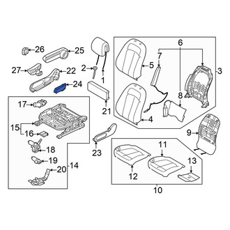 Hyundai OE - Front Left Power Seat Switch