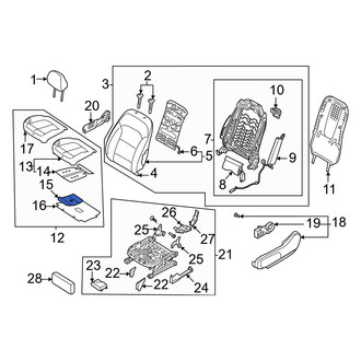 Hyundai OE - Front Left Climate Controlled Seat Duct