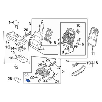 Hyundai OE - Front Left Seat Memory Control Module