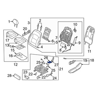 Hyundai OE - Front Left Temperature Controlled Seat Blower Motor