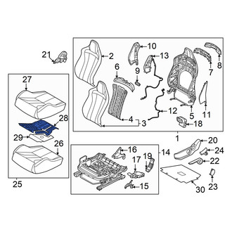 Hyundai OE - Front Left Lower Seat Heater Pad