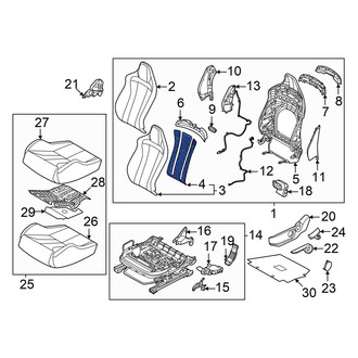 Hyundai OE - Front Left Upper Seat Heater Pad