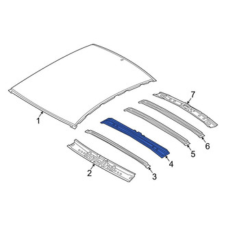 Hyundai OE - Center Front Roof Bow