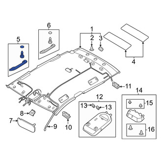 Hyundai OE - Rear Right Interior Grab Bar